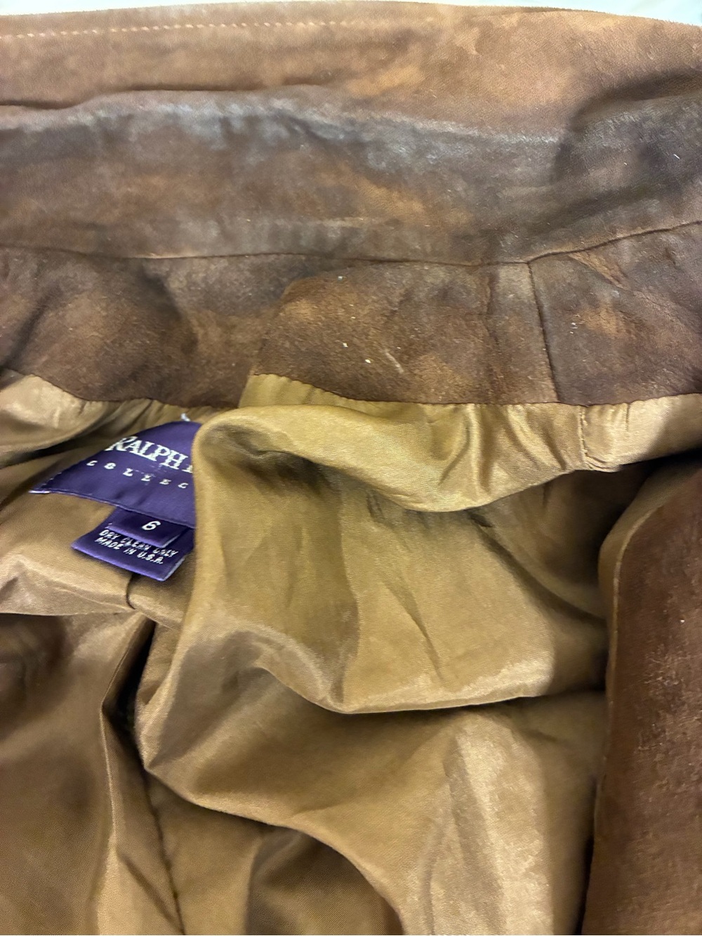 Ralph Lauren VTG Purple Label Collection 100% Suede Blazer Jacket - Picture 12 of 15